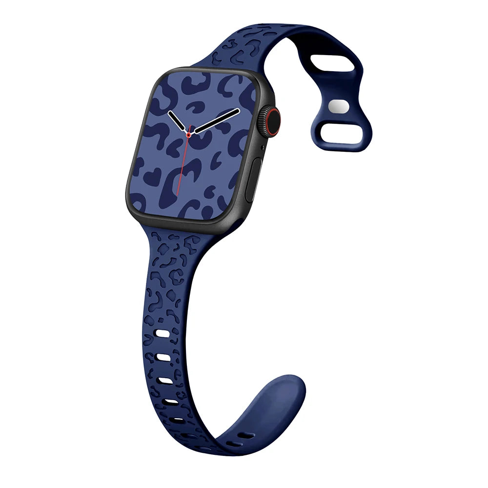 Slim Leopard Pattern Strap for Apple Watch