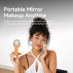 Dual-Sided Magnetic Foldable Phone Stand with Built-In Mirror