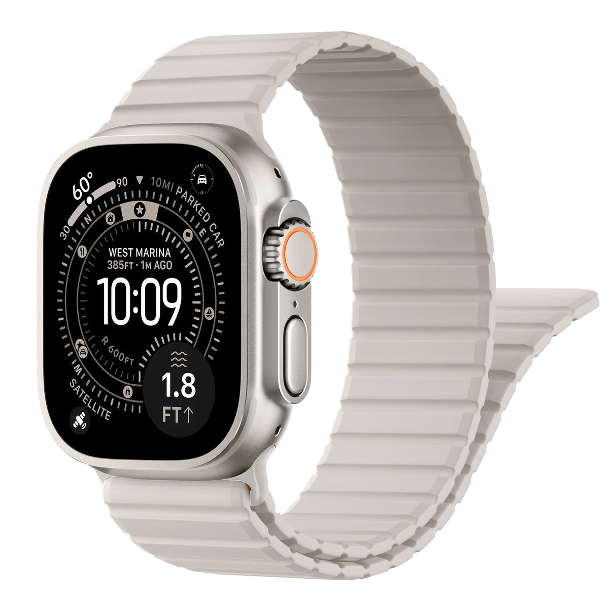 Silicone Loop Strap with Magnetic Closure for Apple Watch