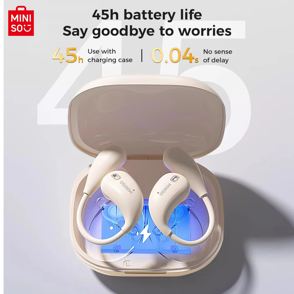 MINISO M95 Sports Open-Back Bluetooth Earphones with Touch Color Display