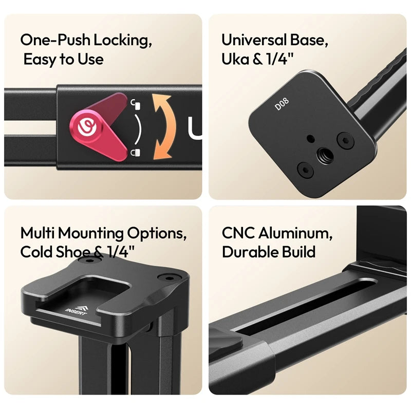 Ulanzi CA15 OneLock Tablet Clamp With 1/4-Inch Screw Mount