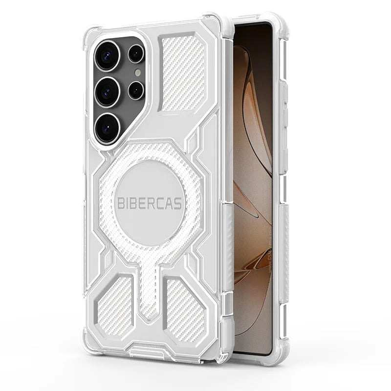 Clear Magnetic Airbag Case for Samsung Galaxy S26 Series