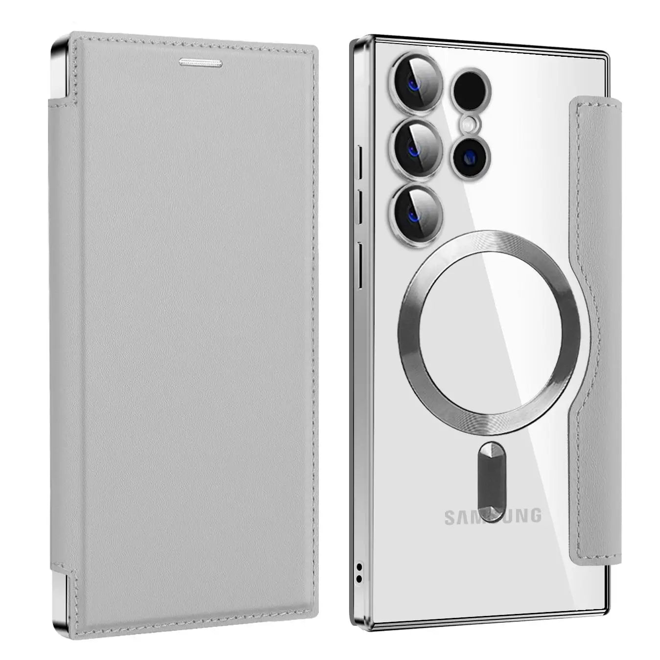 Protective Flip Magnetic Leather Case for Samsung Galaxy S25 Ultra