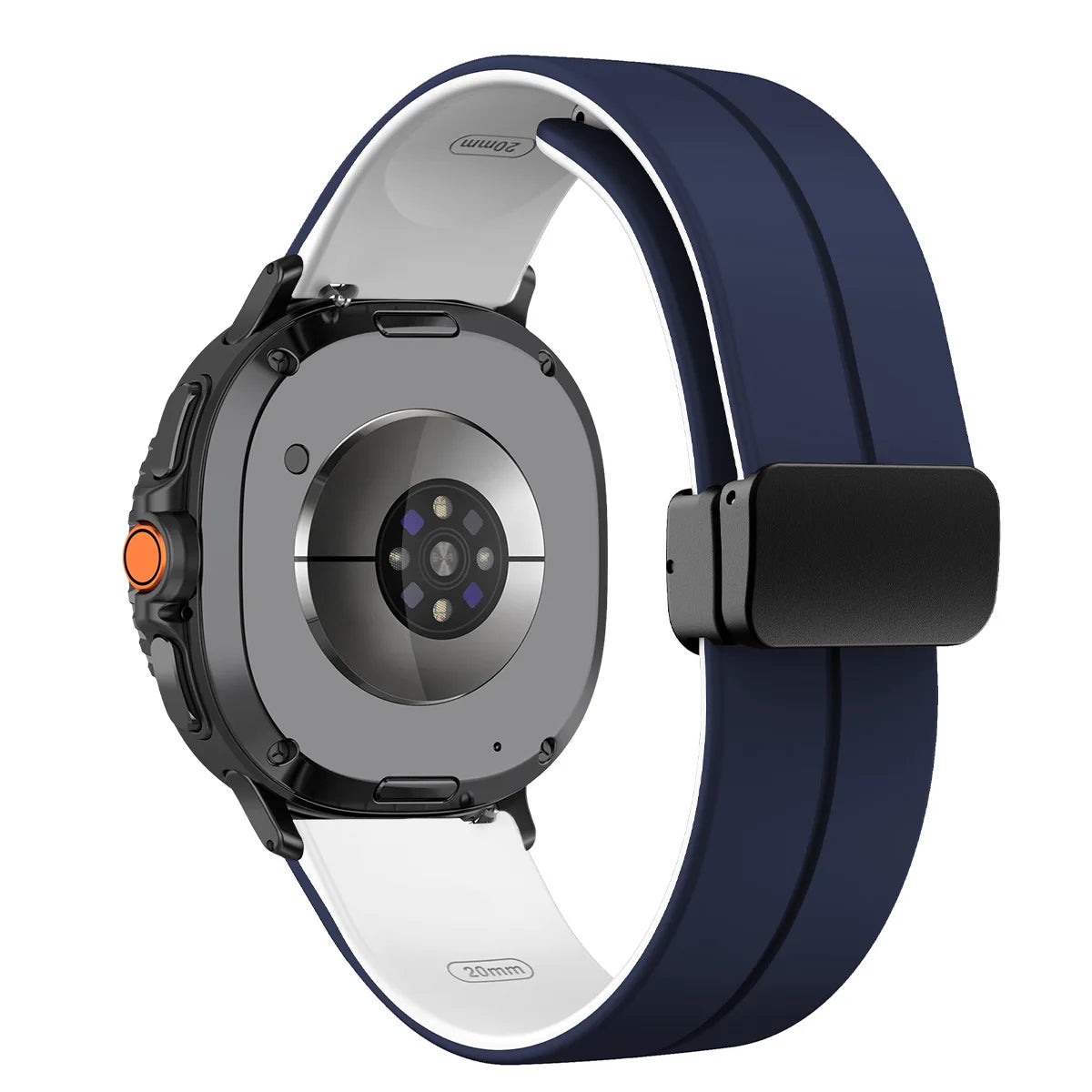 Silicone Magnetic Buckle Strap for Samsung Galaxy Watch 8 /  Galaxy Watch 8 Classic