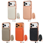 Leather Crossbody Wallet Case with Detachable Shoulder Strap for iPhone 18 Series