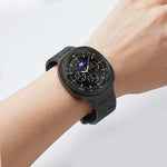 Floral Engraved Silicone Strap for Samsung Galaxy Watch 8 & Galaxy Watch 8 Classic