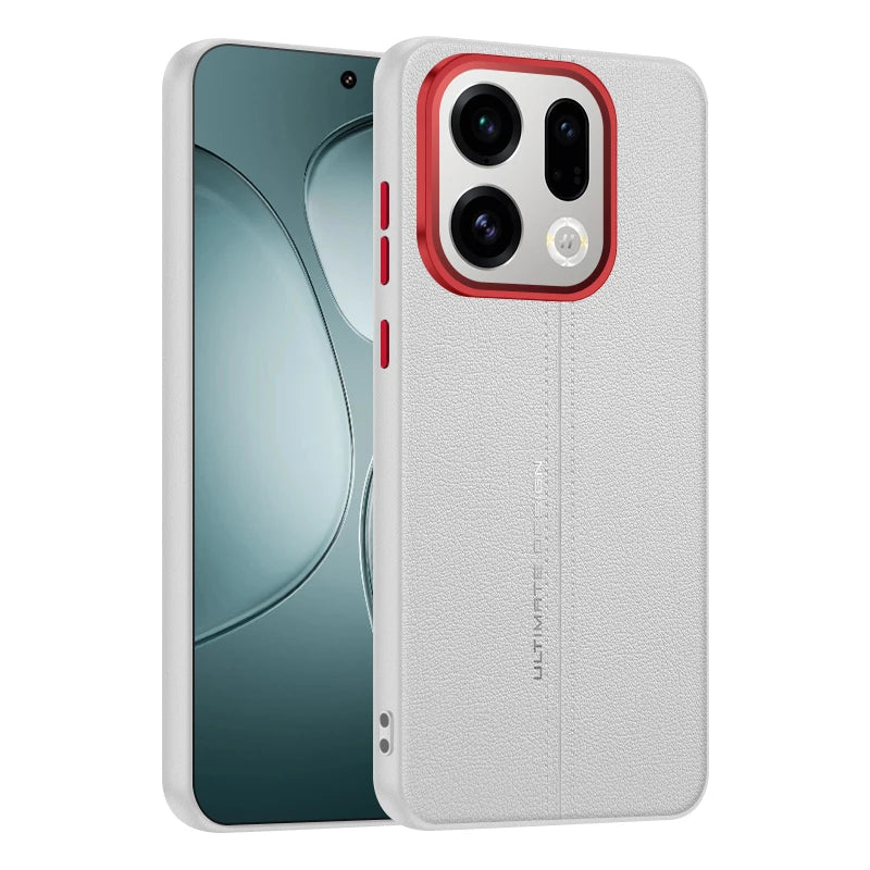 Business PU Leather Ultra Thin Case for OPPO Find X9 & X9 Pro