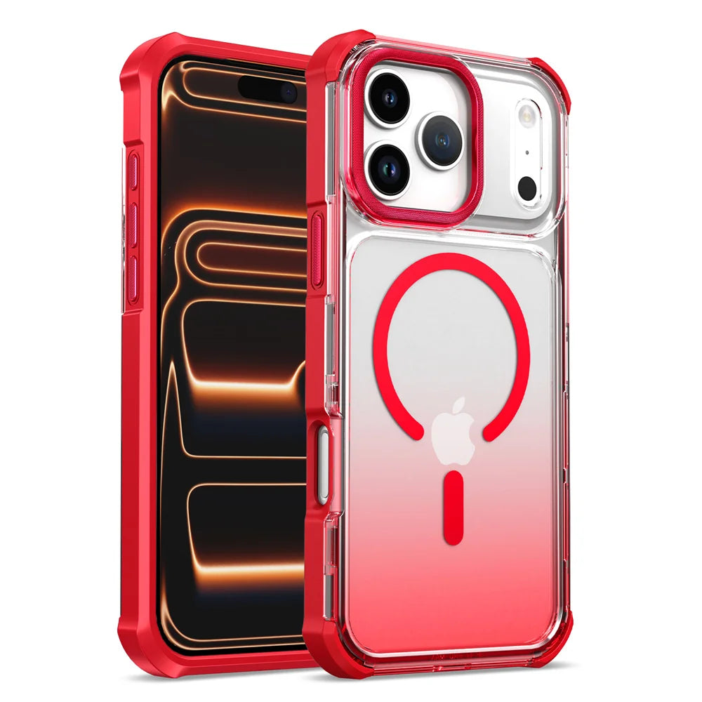 Premium Transparent Gradient MagSafe Case for iPhone 17 Series