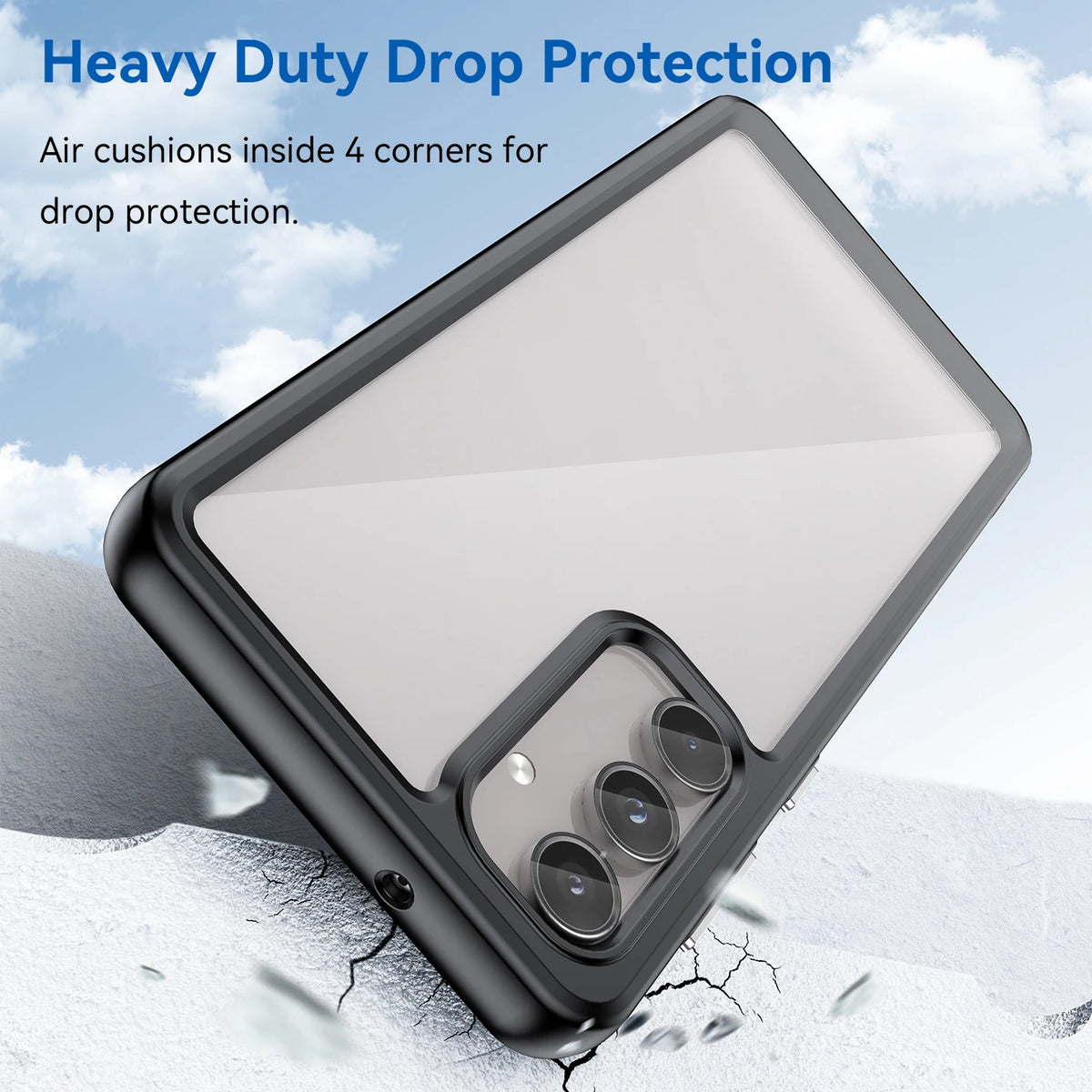 Transparent TPU Bumper Case With Camera Ring for Samsung Galaxy A57
