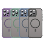 iPhone 16 Series MagSafe-Compatible Clear PC + Soft TPU Matte Case