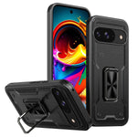 Shockproof Magnetic Case with Car Mount Ring Stand for Google Pixel 9 Series
