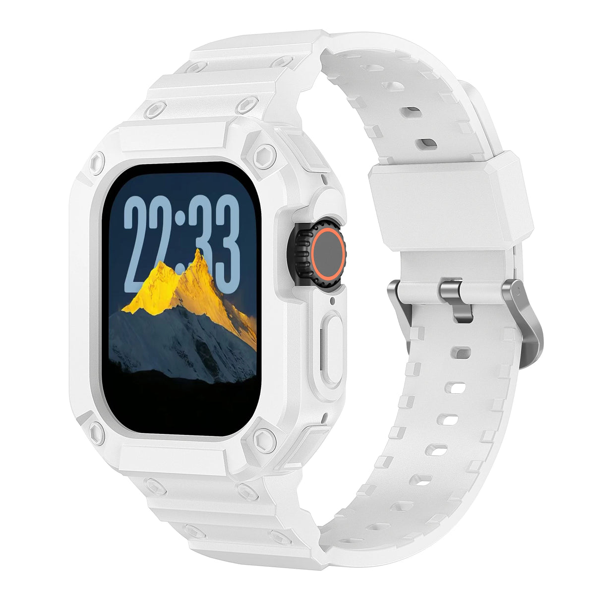 Shockproof TPU Silicone Bumper Case with Strap for Apple Watch Ultra