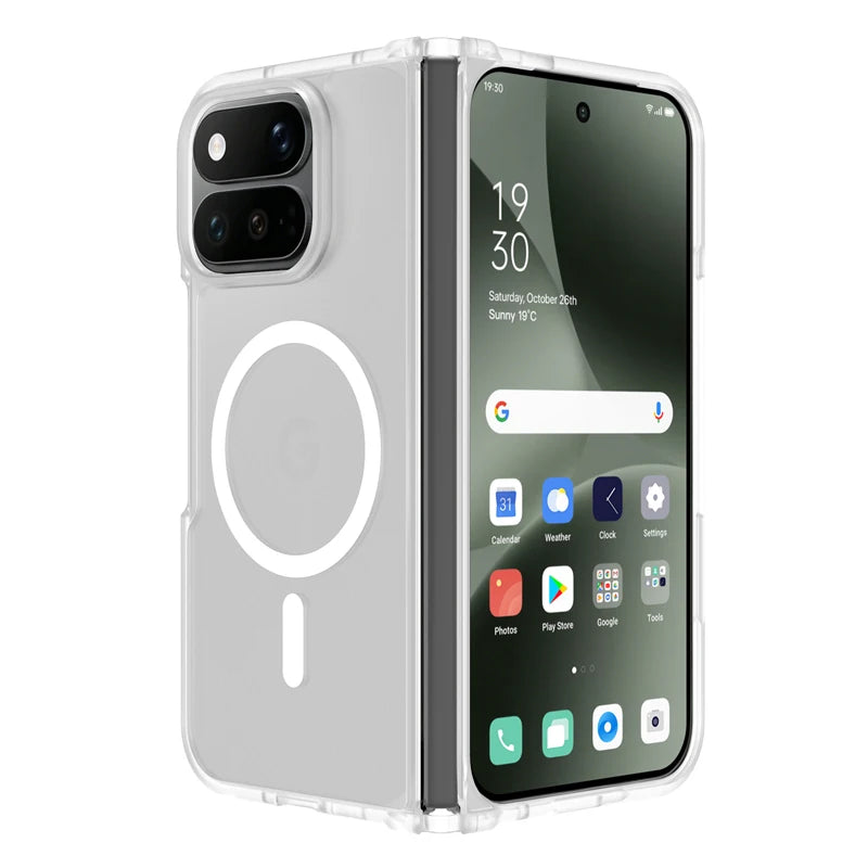 Matte PC Raised Camera Ring Case for Google Pixel 11 Pro Fold