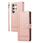 Crossbody Mirror Card Slot Wallet Leather Case for Samsung Galaxy S24 Series