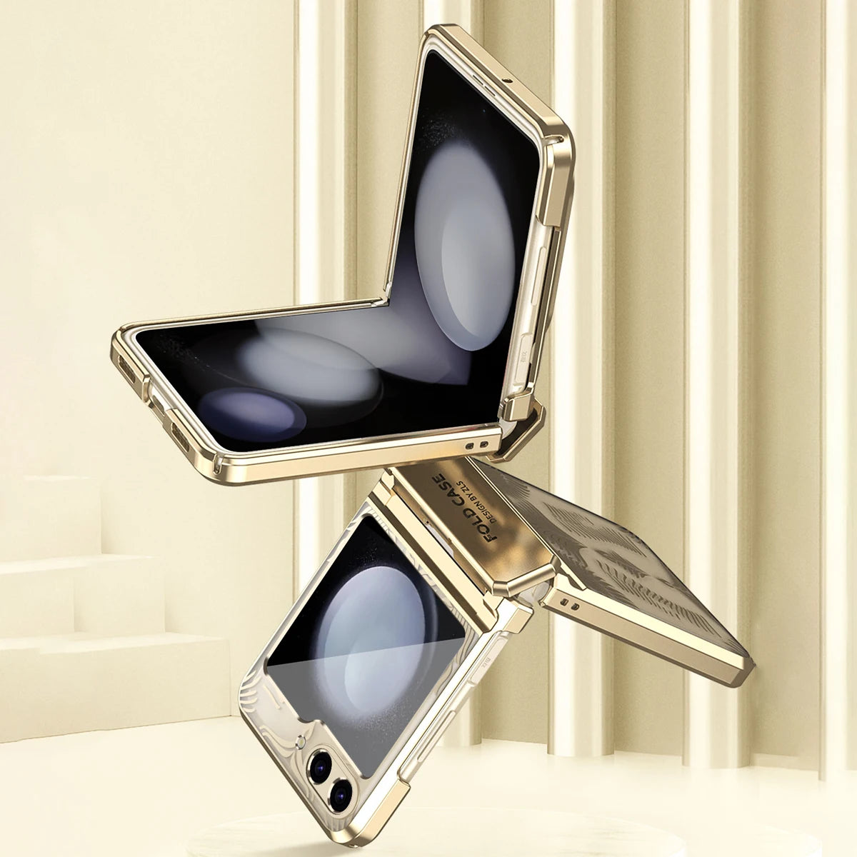 Shockproof Electroplating Transparent Case for Samsung Galaxy Z Flip 5