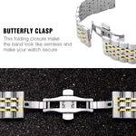 Polished Stainless Steel Watch Band for Samsung Galaxy Watch 8