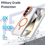 Samsung Galaxy Z Fold 7 Transparent Magnetic Protective Case
