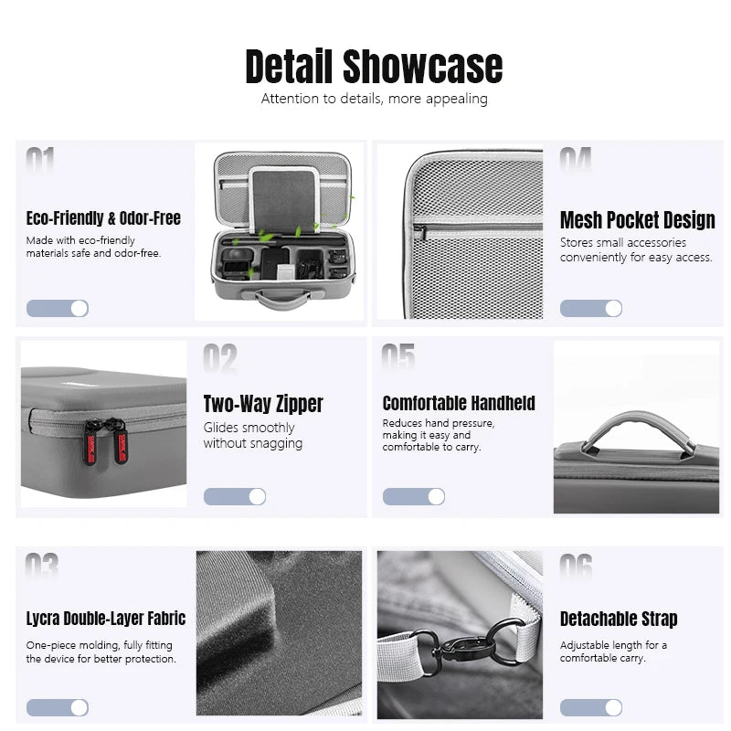 Waterproof PU Storage Bag for DJI Osmo 360