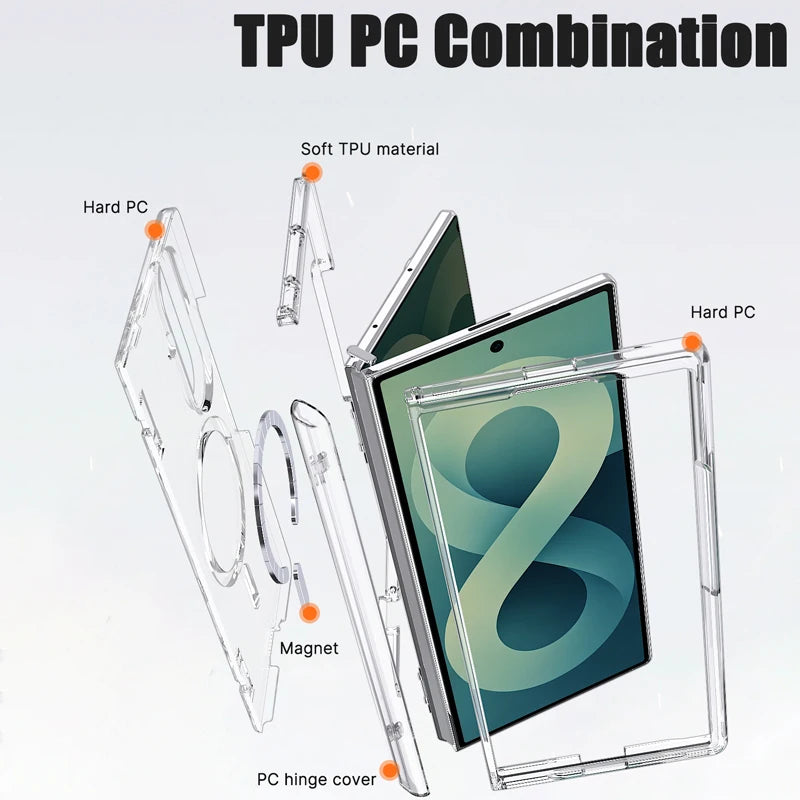 Shockproof Hinge Protection Case with Automatic Rebound for Samsung Galaxy Z Fold 7