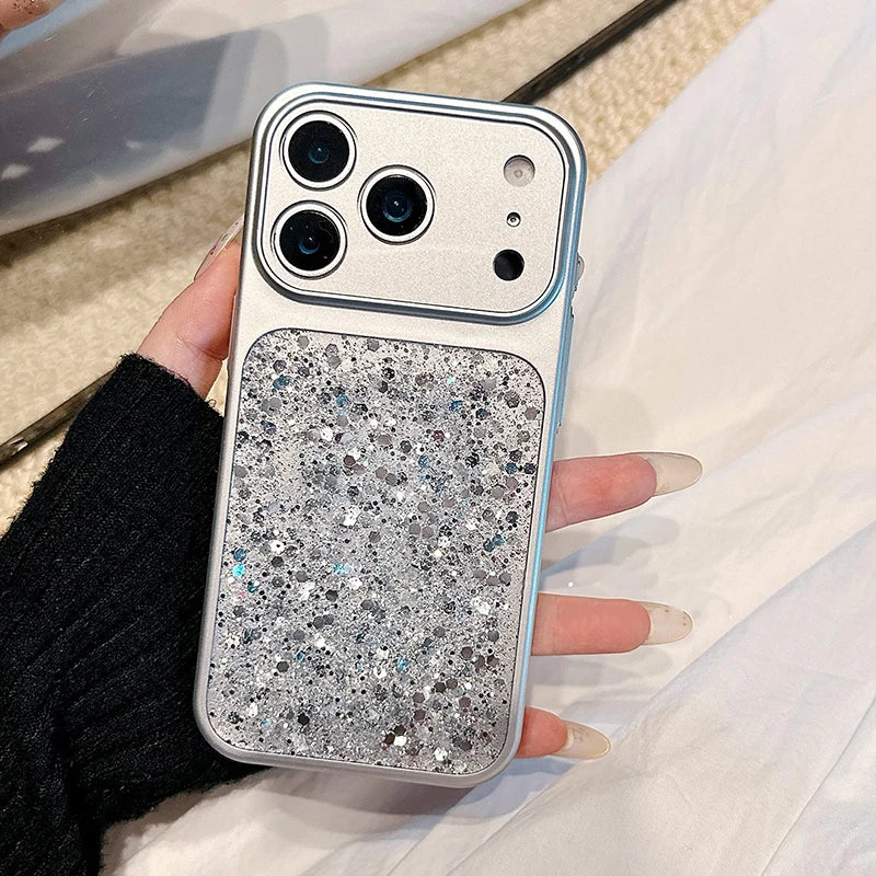 Shiny Glitter Shock-Resistant Phone Case for iPhone 17 Series