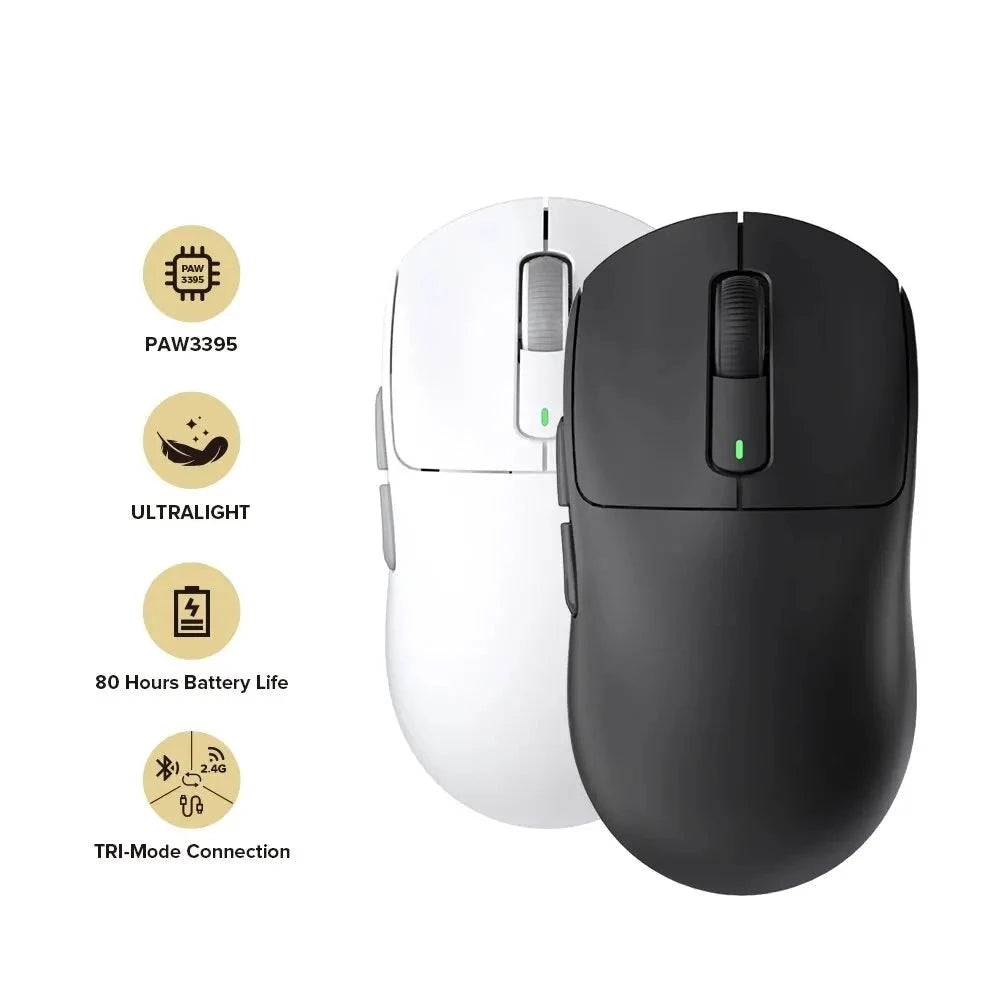 Kysona M600 PAW3395 Wireless Bluetooth Gaming Mouse