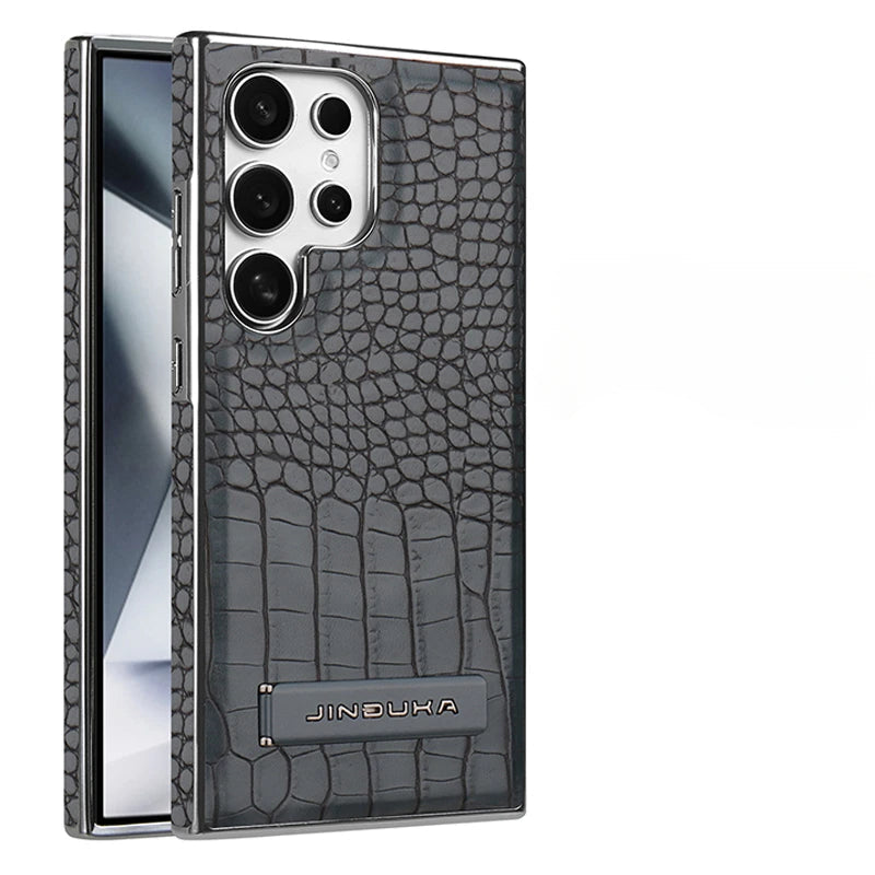 High-Quality Leather Electroplate Case for Samsung Galaxy S25 Series