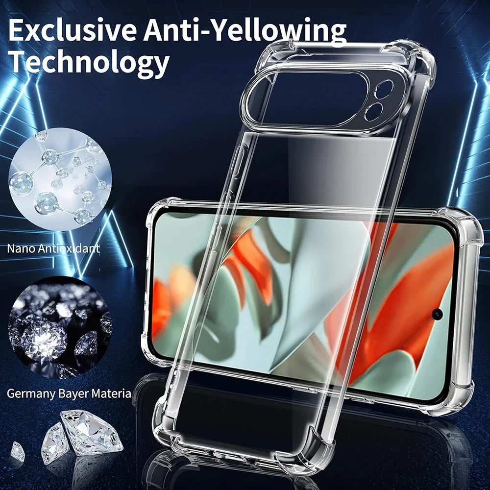 Clear Anti-Yellow Case for Google Pixel 9 Series