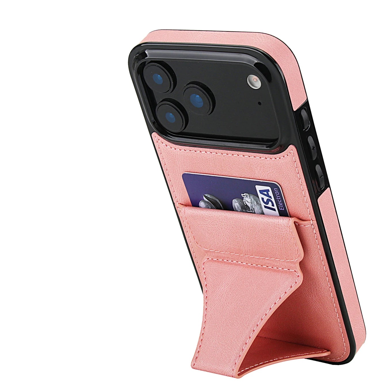 Premium Leather Wallet Case with Stand Function for iPhone 17 Series