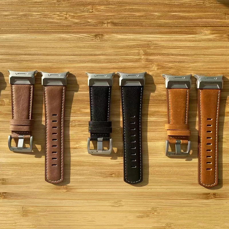 Leather Watch Strap for Samsung Galaxy Watch Ultra