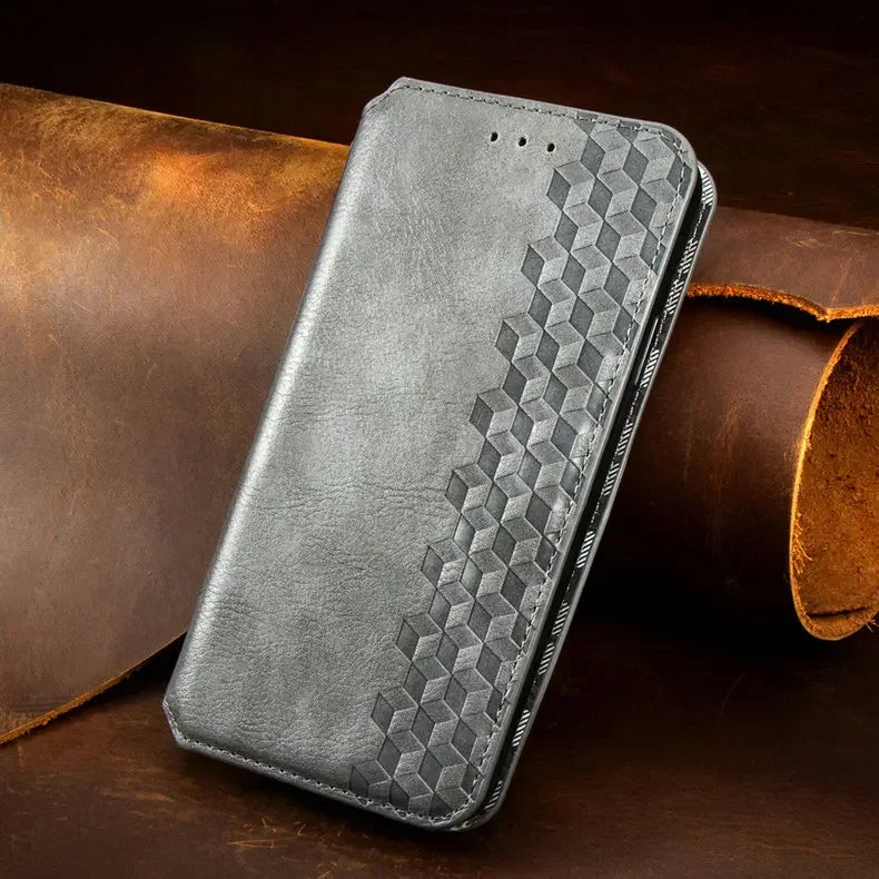 Premium Leather Flip Wallet Case for iPhone 17 Series