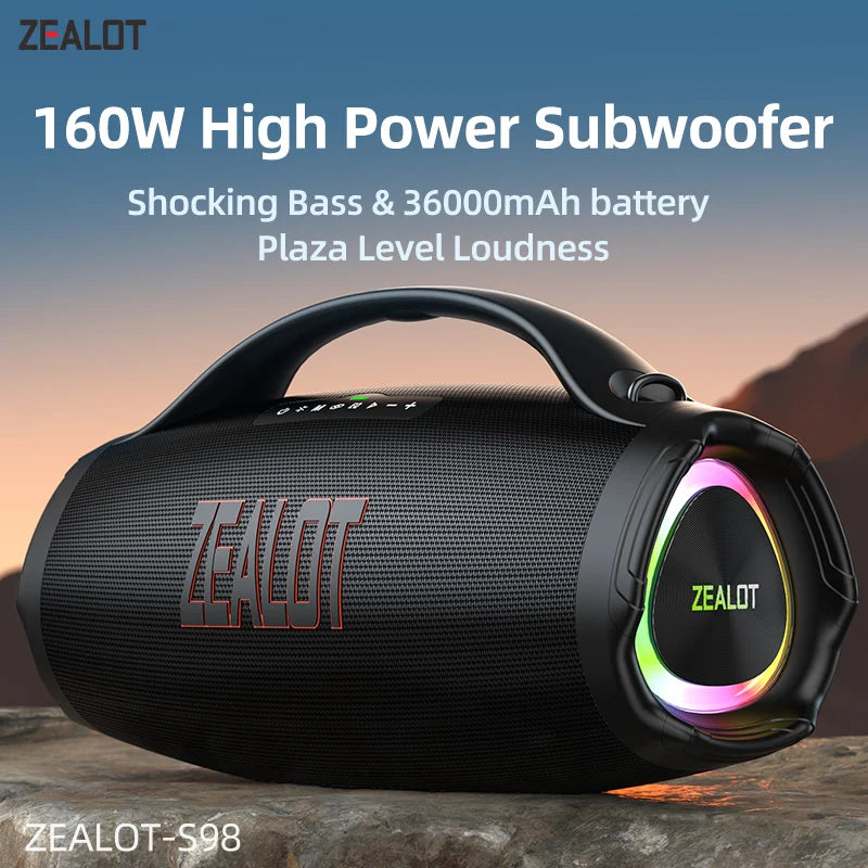 ZEALOT S98 160W Portable Bluetooth Speaker