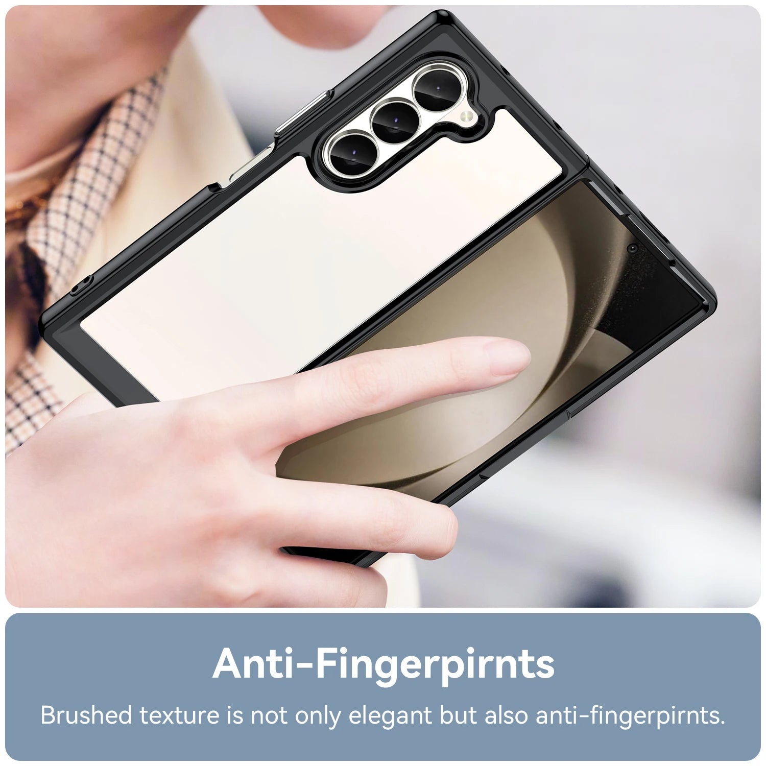 Crystal Clear TPU Protective Case for Samsung Galaxy Z Fold 6