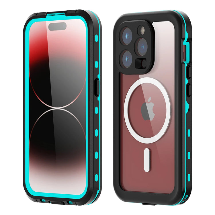 360° Full Protection Waterproof Case with Wireless Charging MagSafe Support for iPhone 15 Series