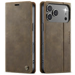 Leather Folio Wallet Case with Integrated Kickstand for iPhone 18 Series