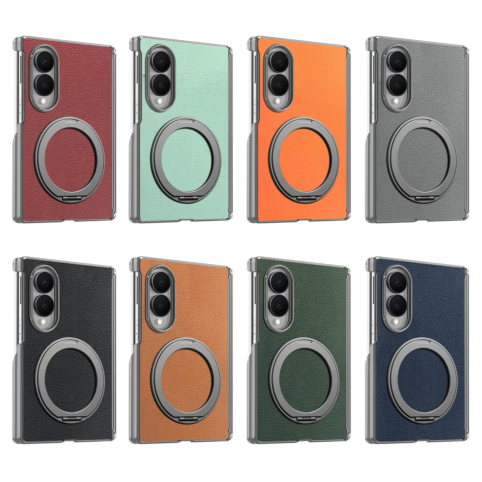 Premium Magnetic Leather Case with Central Hinge Protection for Samsung Galaxy Z Fold 8