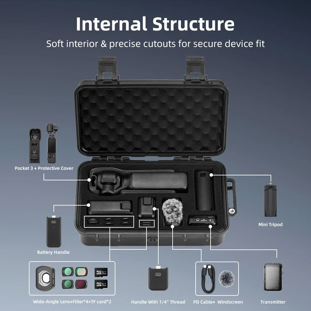 Hard Protective Case For DJI Osmo Pocket 3 / 4