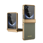 Luxury Diamond Pattern Leather Case with Screen Protector for Samsung Galaxy Z Flip 8