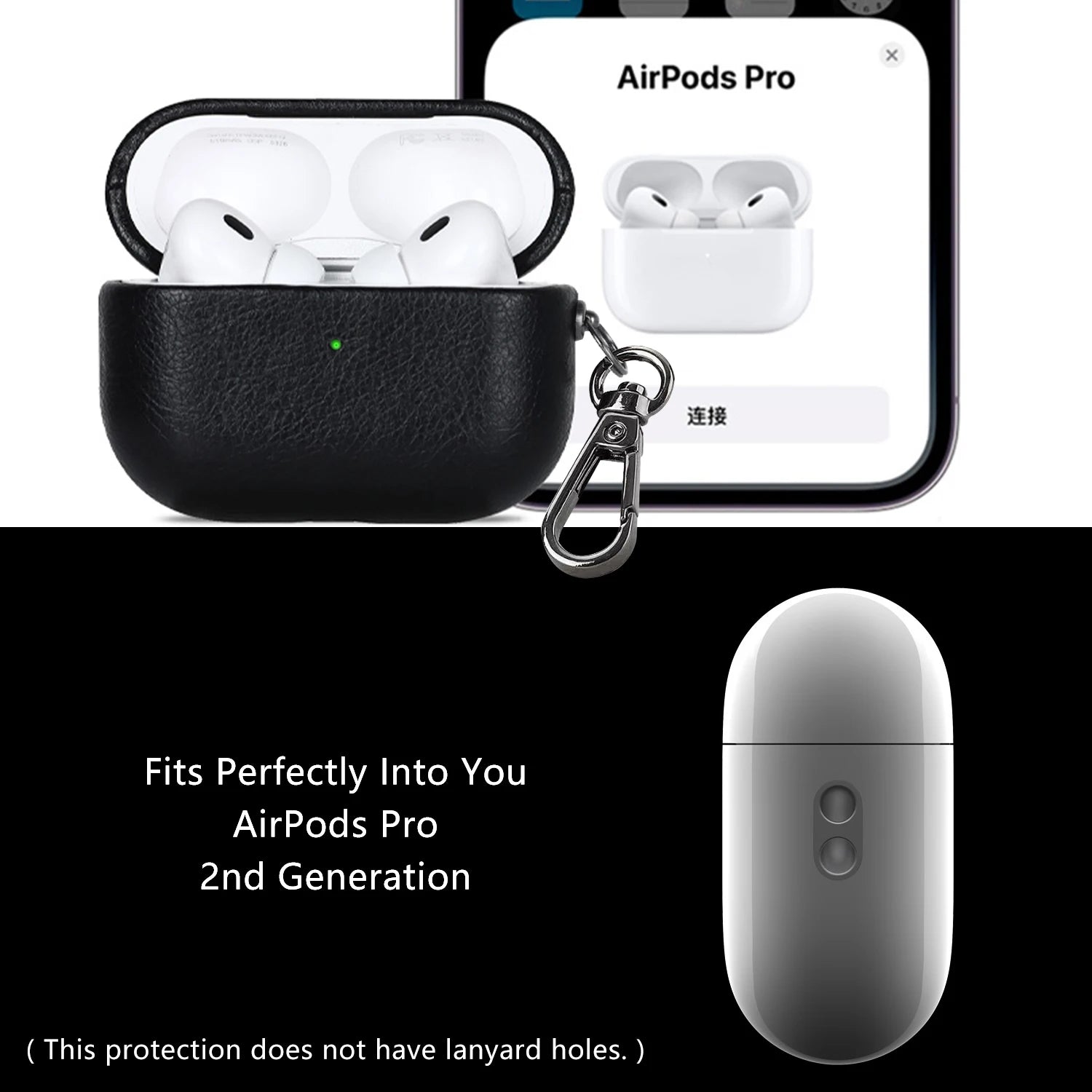 Luxury Leather Protective Case for AirPods Pro 2