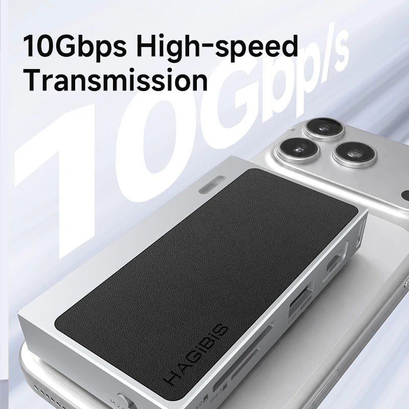 Hagibis Dual-Slot SD/Micro SD Card Reader with M.2 NVMe Support