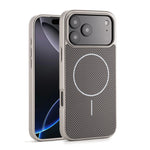 Carbon Fiber Texture TPU+PC Shockproof MagSafe Case for iPhone 17 Series