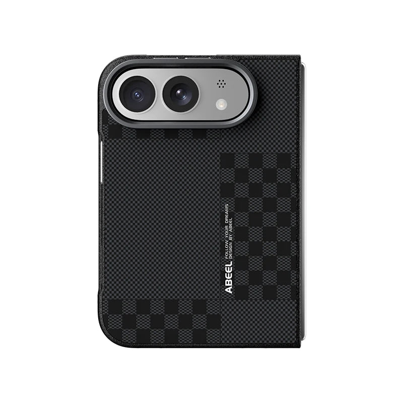 Carbon Fiber Textured Camera Protection Case for iPhone Duo