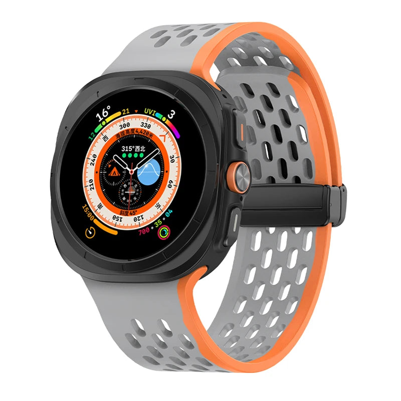 No-Gap Magnetic Silicone Sport Band for Samsung Galaxy Watch Ultra and Samsung Galaxy Watch Ultra (2025)
