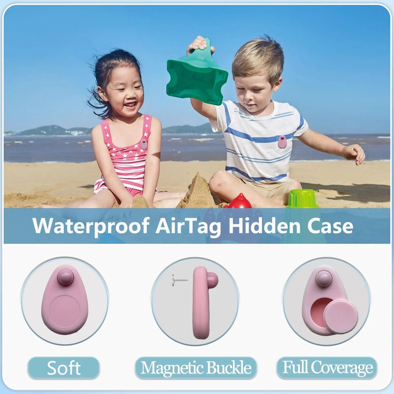 AirTag Protective Case with Safety Pin