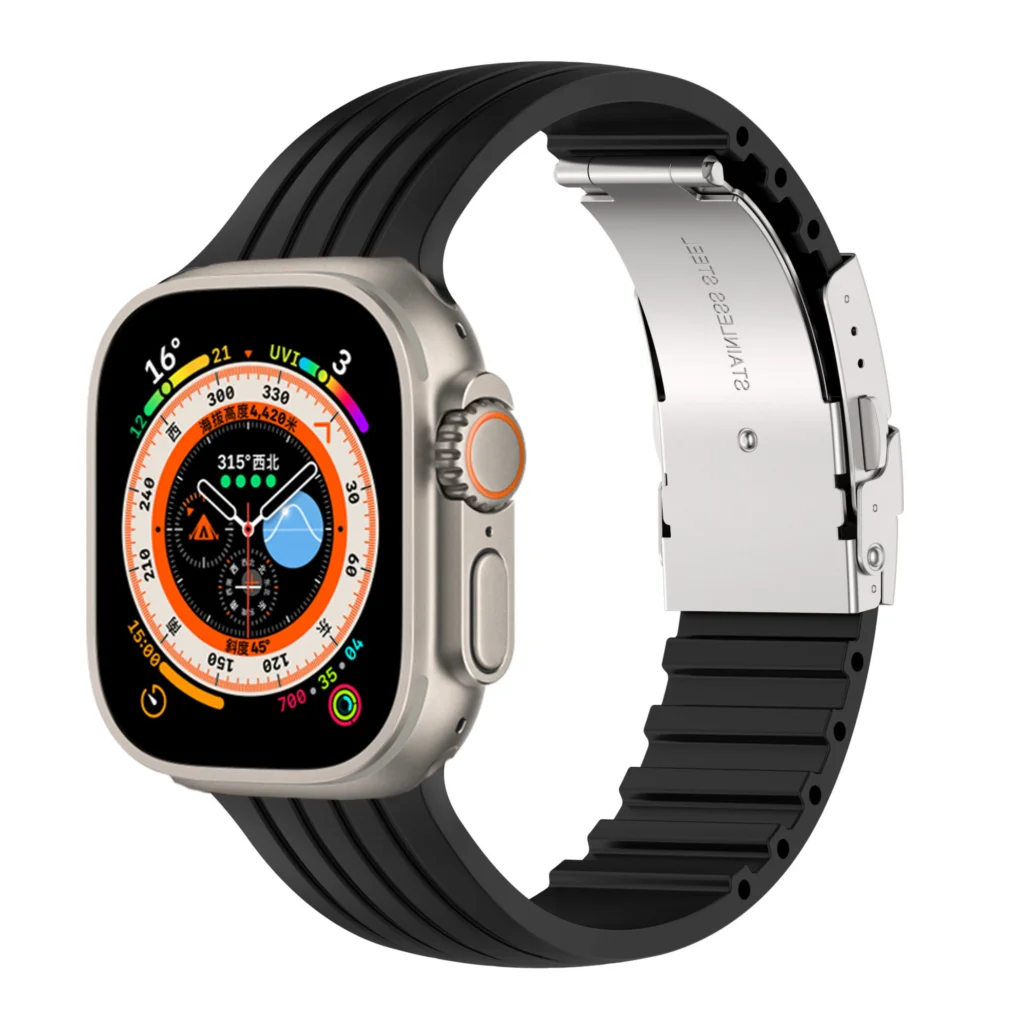 Durable Silicone Wrist Strap for Apple Watch