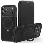 MagSafe Compatible Leather Flip Case for iPhone 17 Series
