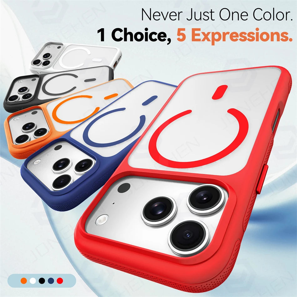 Clear MagSafe Case with Metal Lens Ring for iPhone 18 Series