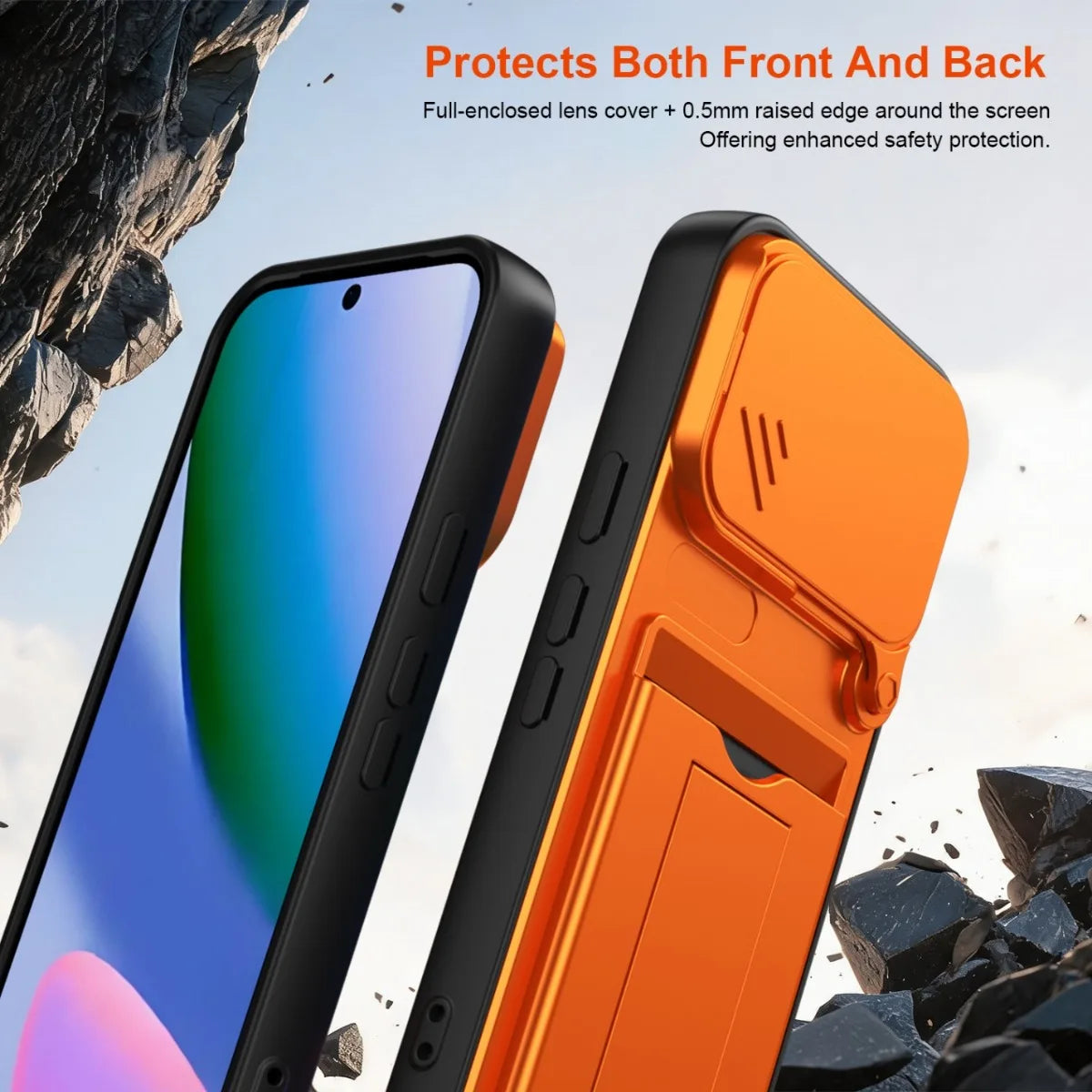 Matte Card Slot Wallet Case with Built-In Kickstand for Google Pixel 10 Series