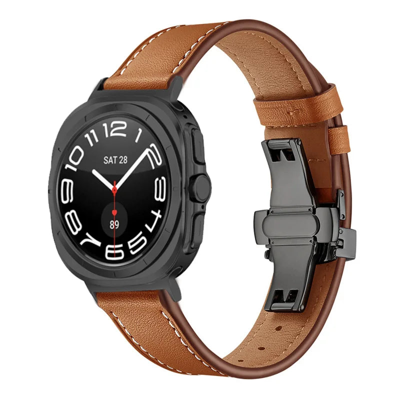 Classic Leather Strap for Samsung Galaxy Watch Ultra and Samsung Galaxy Watch Ultra (2025)