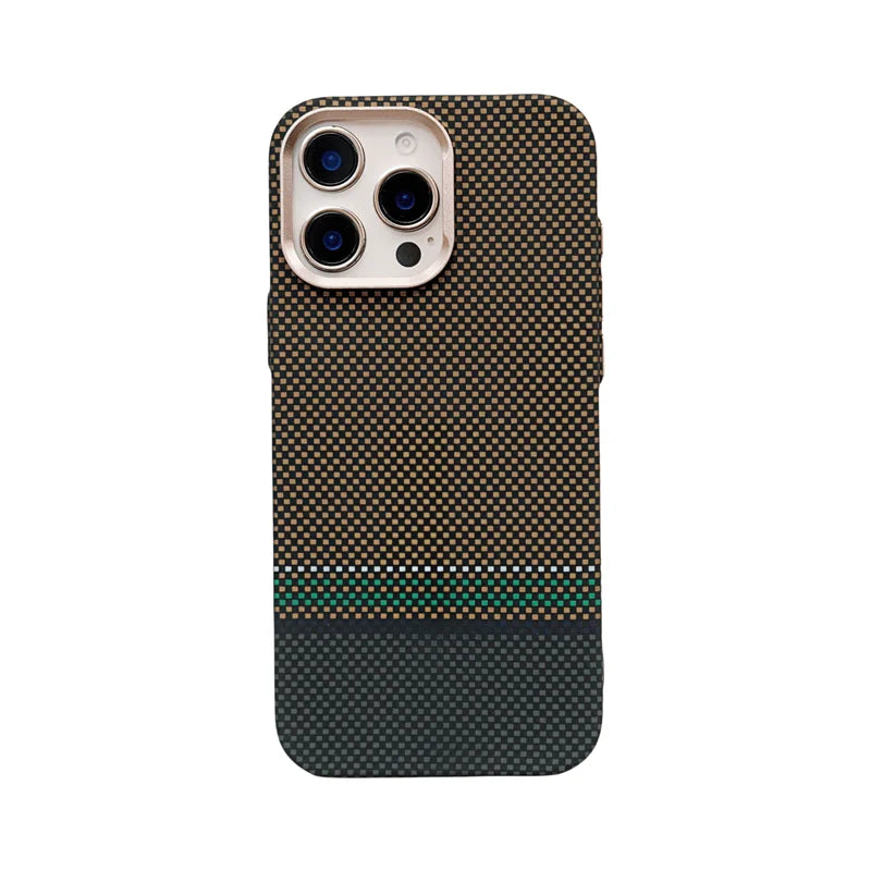 Carbon Fiber Pixel Relief MagSafe Case for iPhone 16 Pro / iPhone 16 Pro Max