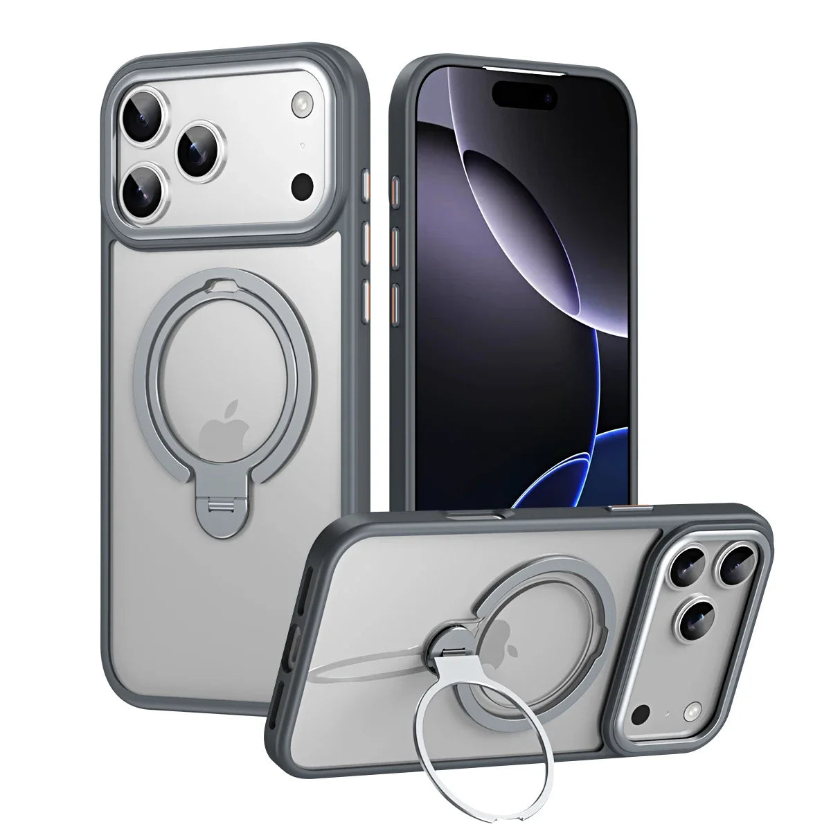 Magsafe Compatible iPhone 17 Series Case with Integrated Rotation Kickstand